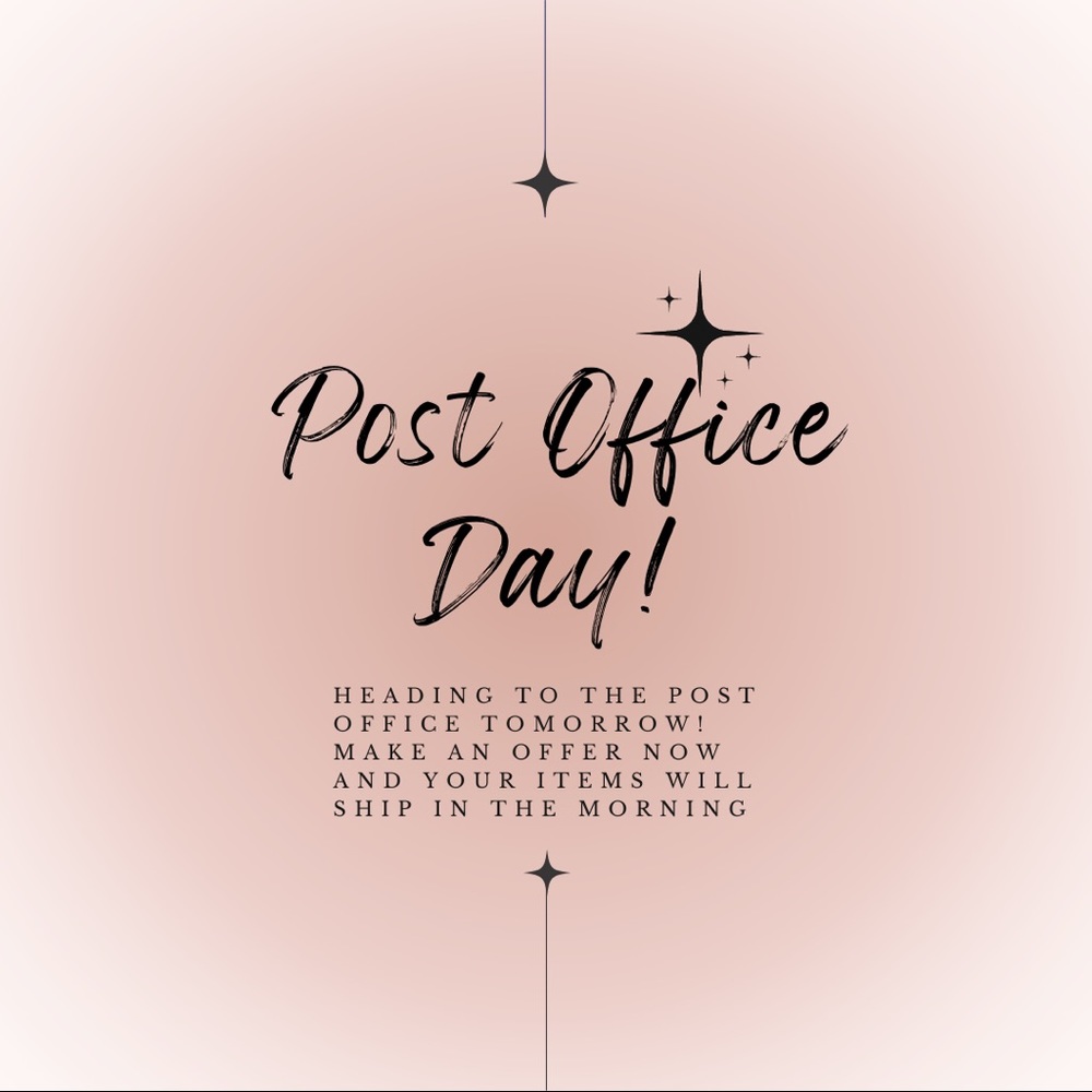💫If this post is the first in my closet ✨Going to the post office Today!🌟